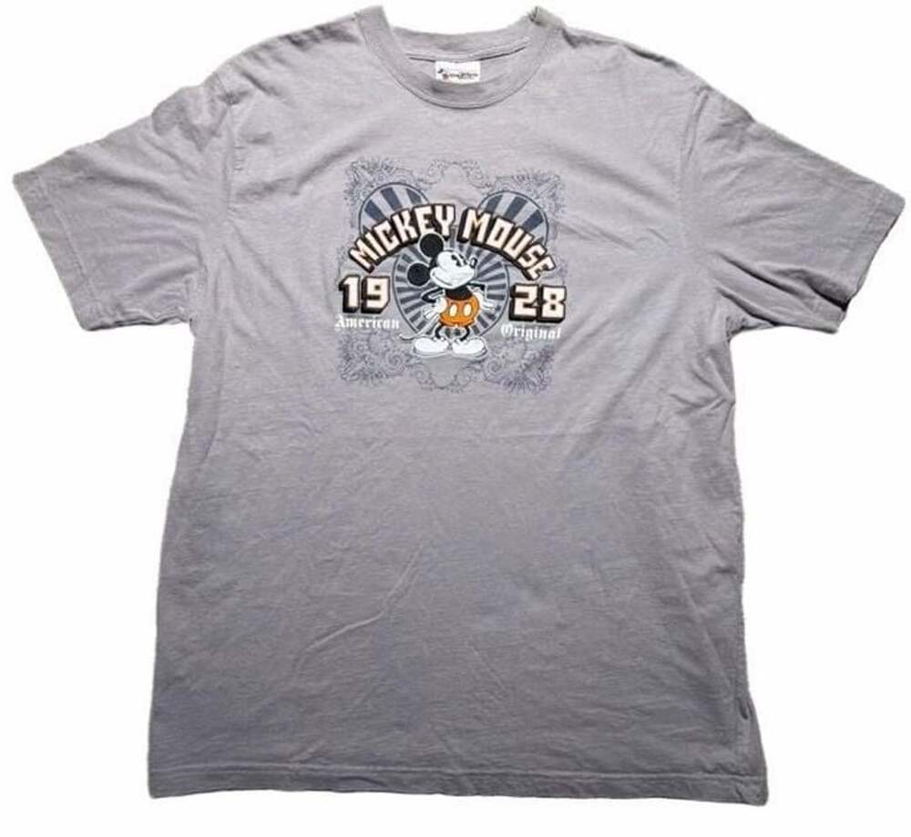 Disney Mickey Mouse Graphic T-Shirt Gray